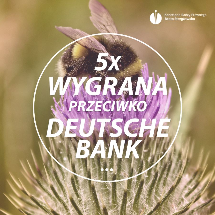 5X WYGRANA PRZECIWKO DEUTSCHE BANK